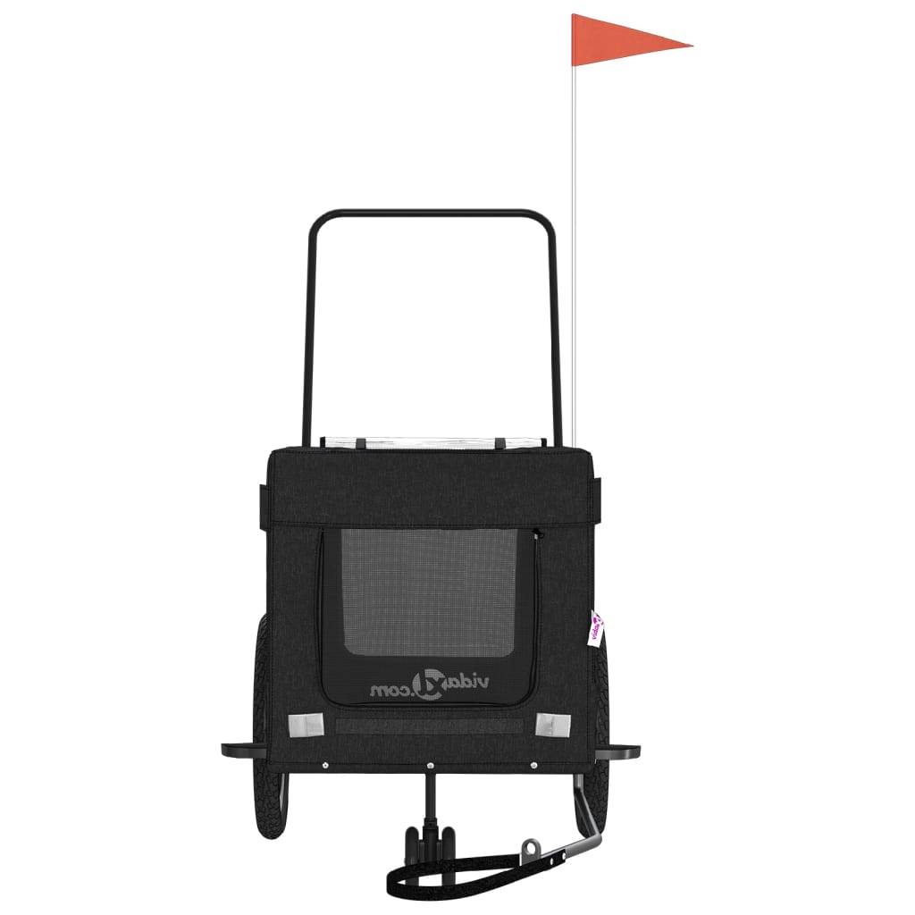 ComfortXL - Remorque vélo chien 45kg Poussette 2-en-1 pour voyage Noir – ComfortXL Pet Living - Image 5