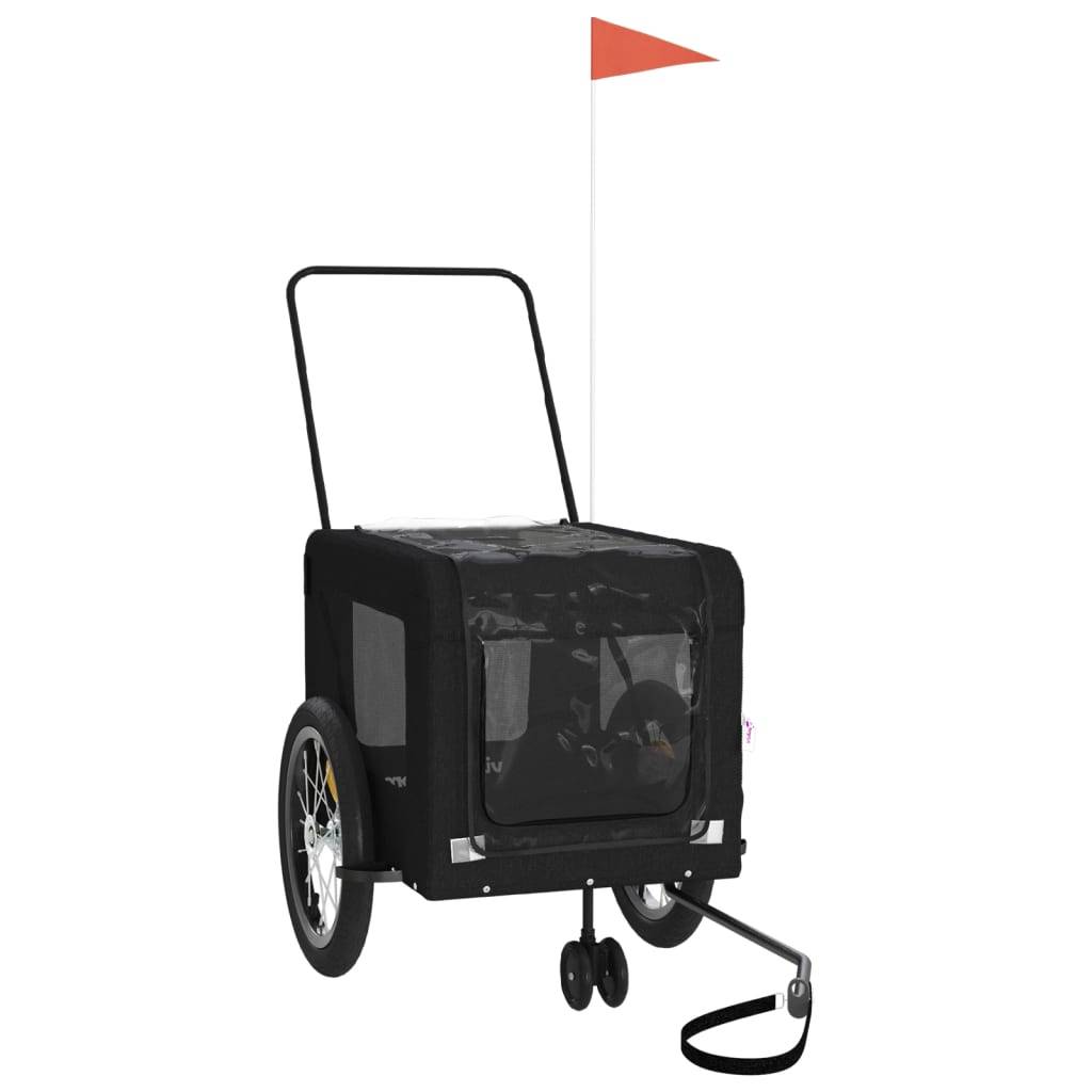 ComfortXL - Remorque vélo chien 45kg Poussette 2-en-1 pour voyage Noir – ComfortXL Pet Living - Image 2