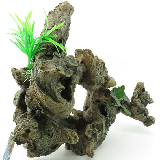 Racine et plante. Taille: 30 x 12 x 27 cm. décoration aquarium - Image 5