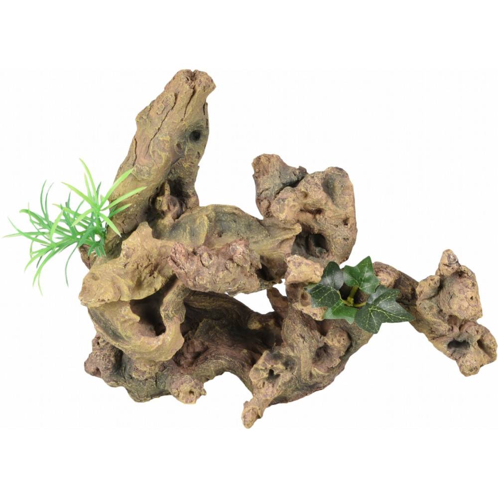 Racine et plante. Taille: 30 x 12 x 27 cm. décoration aquarium - Imagen 1