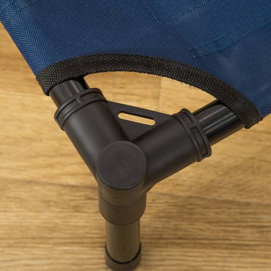 Lit de camp surélevé Métal pour chien et chat Couchage rafraîchissant 76cm bleu marine - ComfortXL Outdoor Living - Image 10