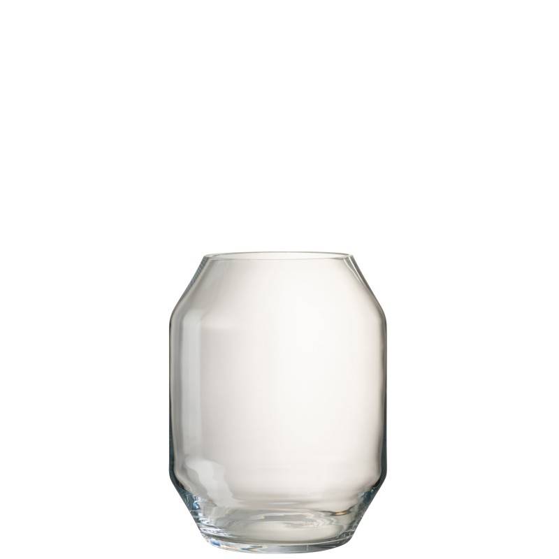 Vase en verre transparent 25x25x32 cm - J-Line - Image 1