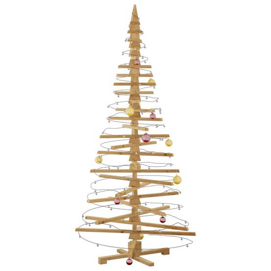ComfortXL - Sapin de Noël en bois de pin massif à décorer branches ajustables Marron 210 cm – ComfortXL Outdoor Living - Image 3