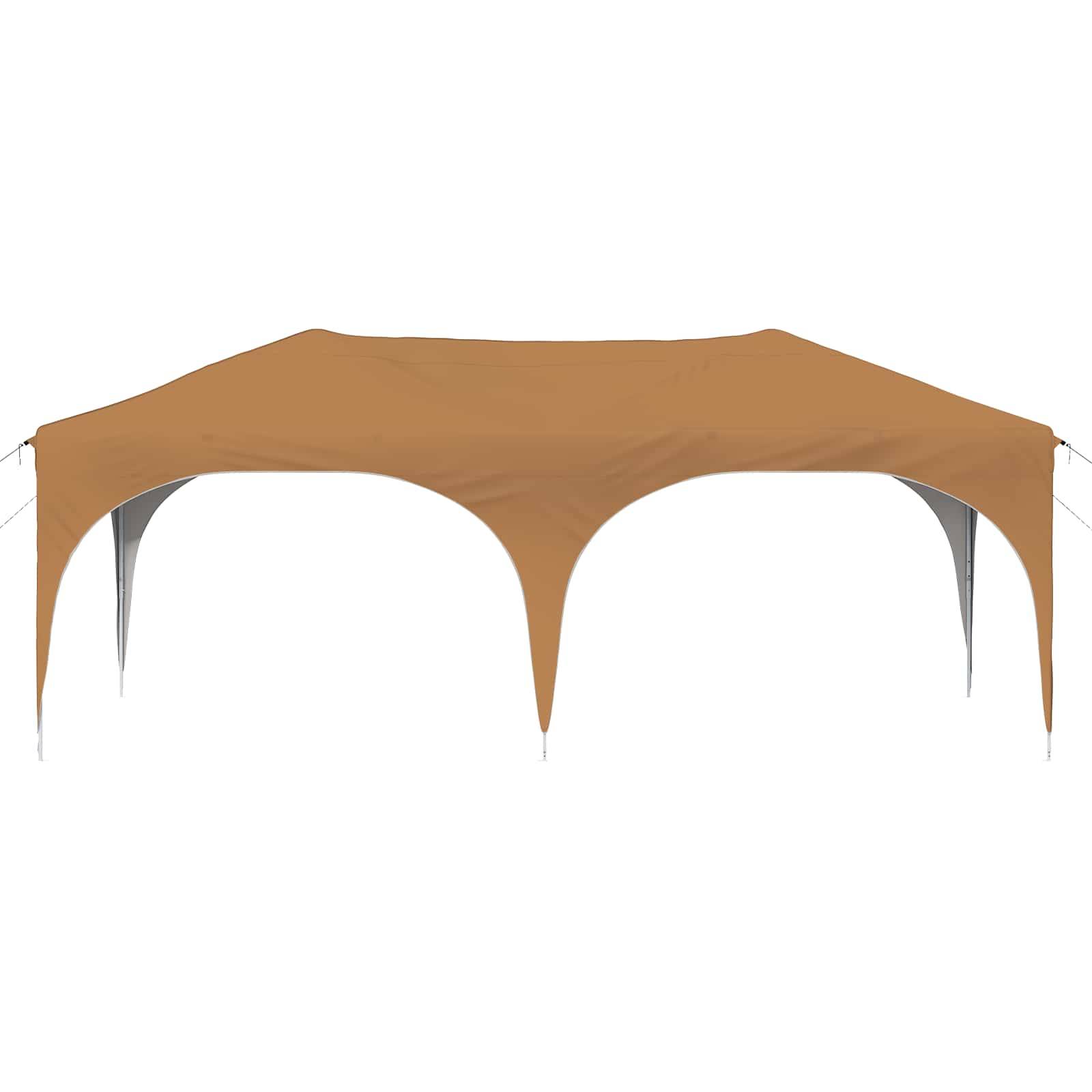 Tente de fête tissu oxford beige 575 x 288 x 245 cm - PANGIVO - Image 5
