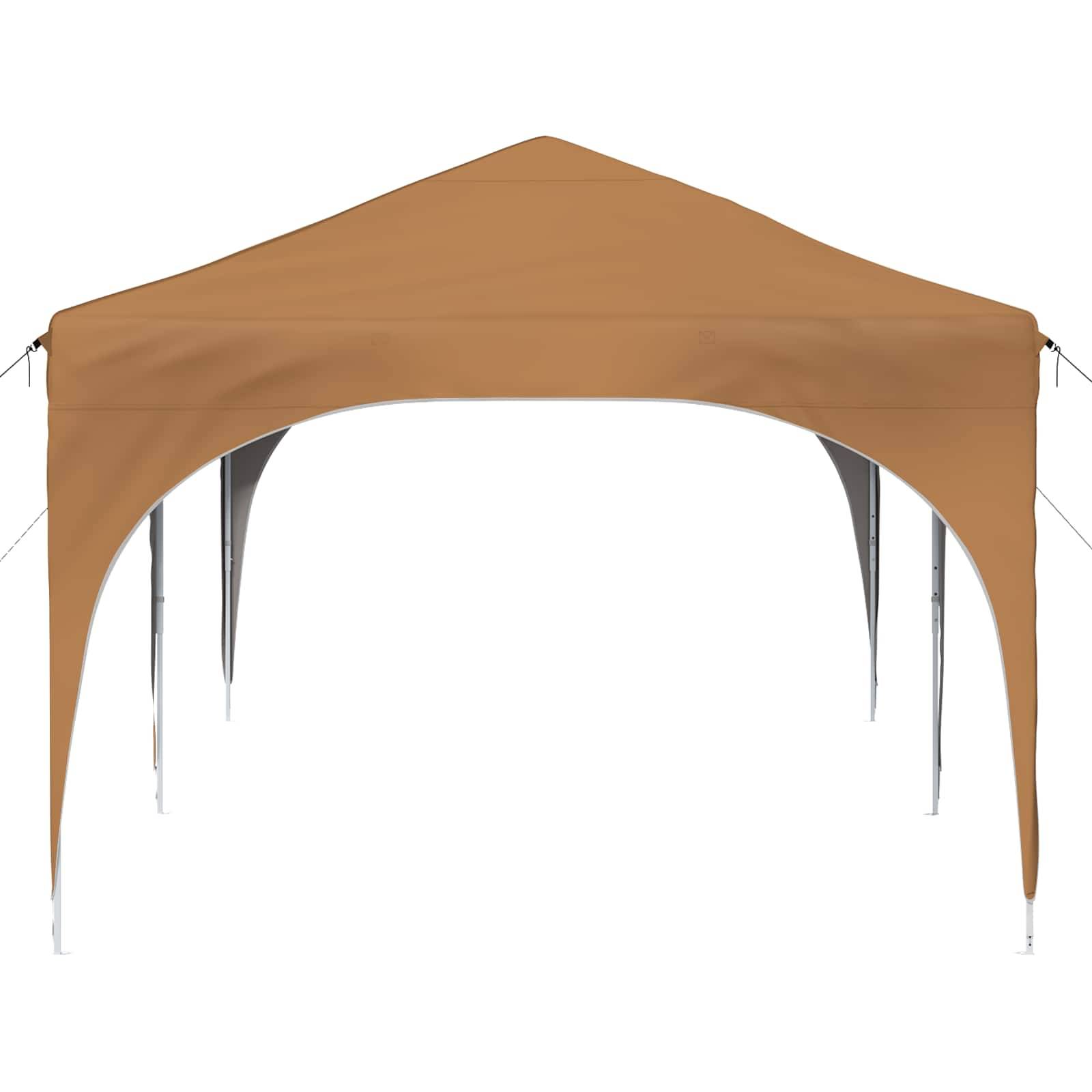 Tente de fête tissu oxford beige 575 x 288 x 245 cm - PANGIVO - Image 6