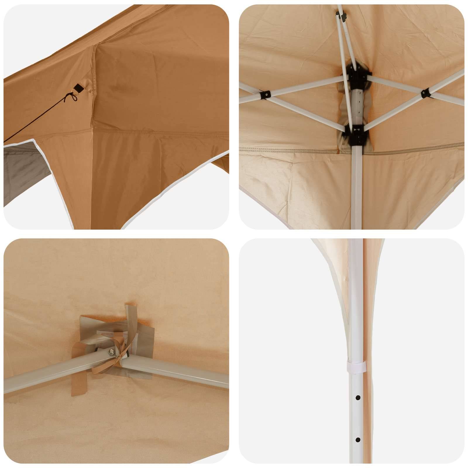 Tente de fête tissu oxford beige 575 x 288 x 245 cm - PANGIVO - Image 9