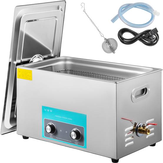 Vevor - VEVOR Nettoyeur ultrasons professionnel 30L 40KHZ, cuve inox, bijoux/lunettes/montre/dentier. - Image 1