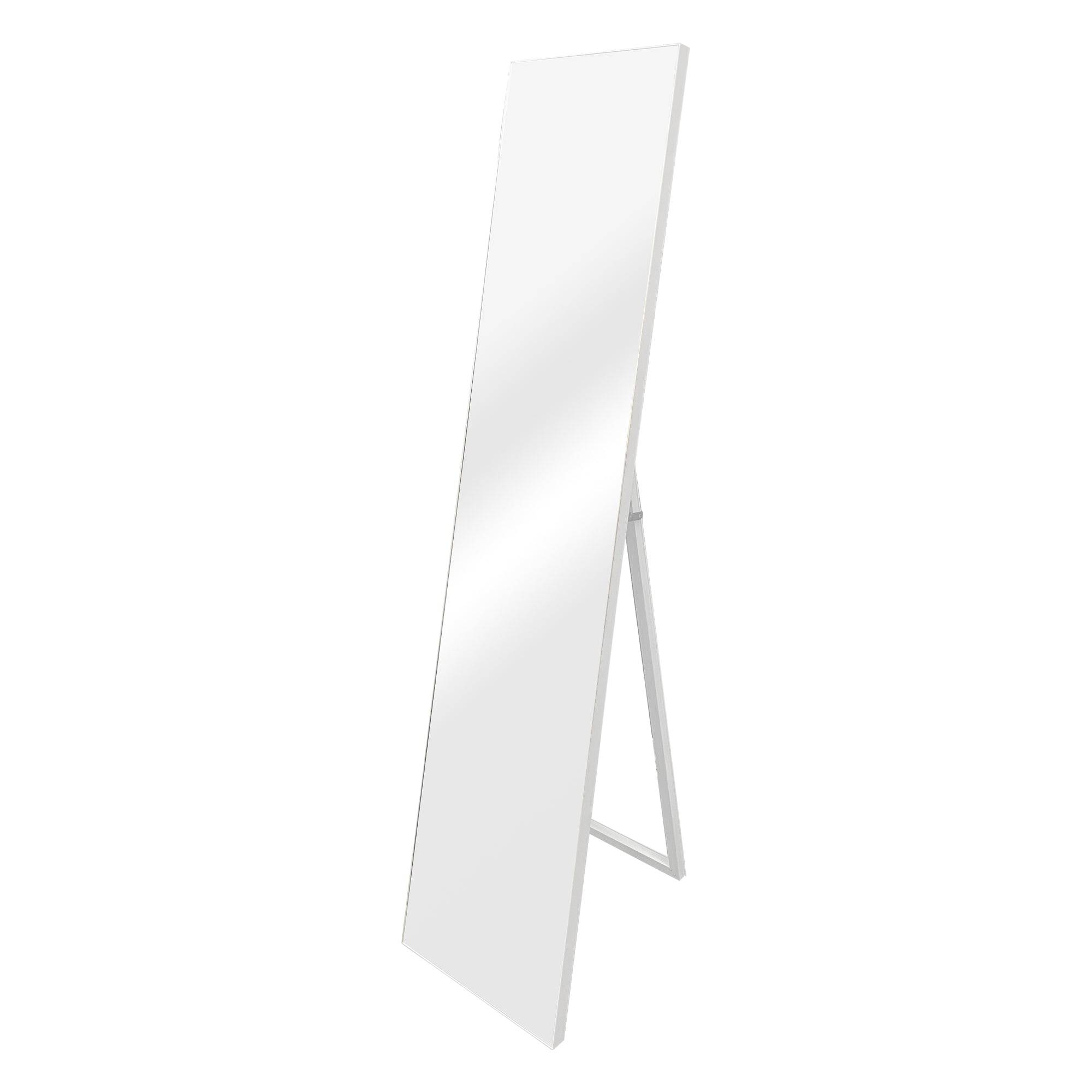 Helloshop26 - Miroir sur pied psyché inclinable 150 x 35 cm blanc - Imagen 1