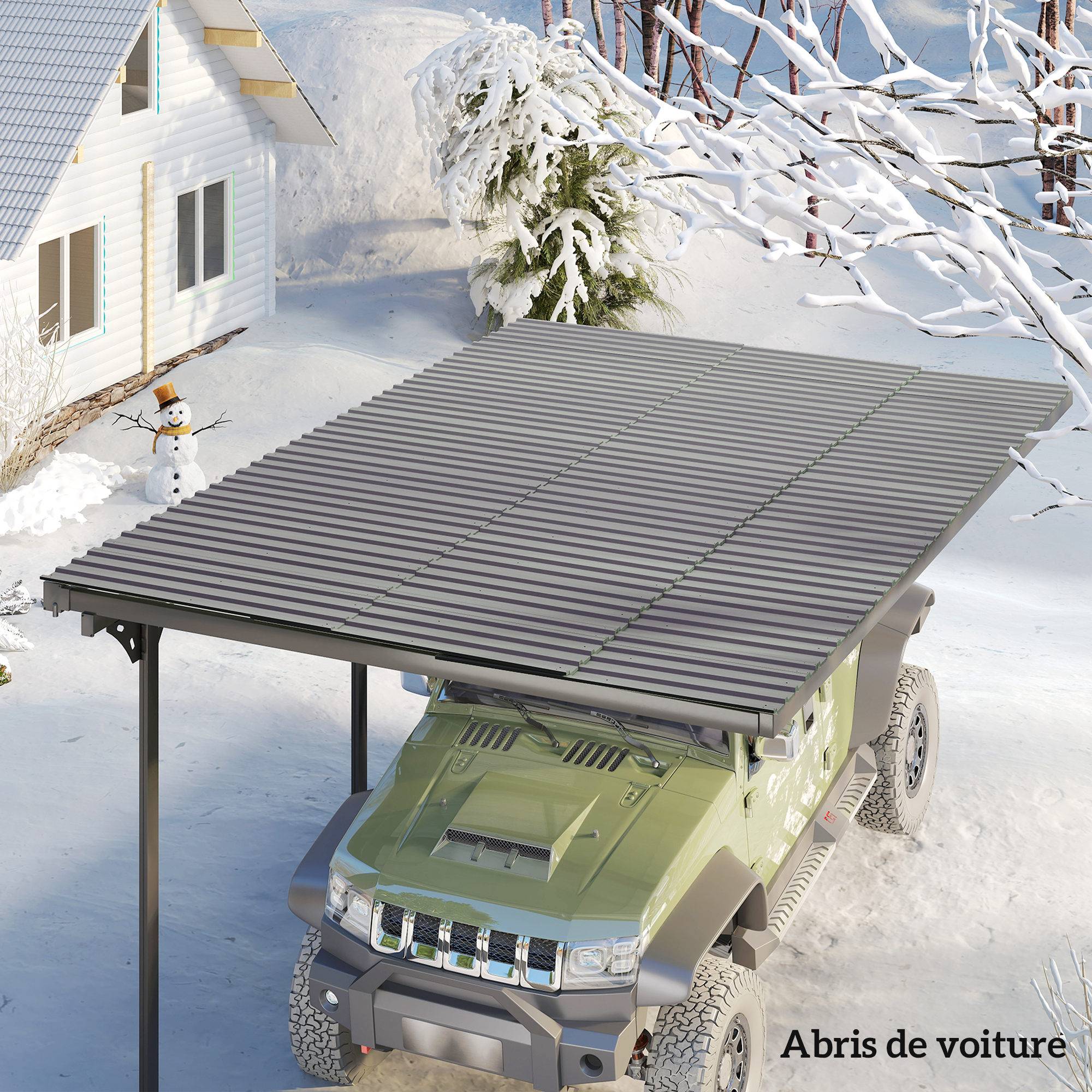 PANGIVO - Panneaux abri de jardin acier galvanisé gris clair 129 x 45 x 0,03 cm - PANGIVO - Image 9
