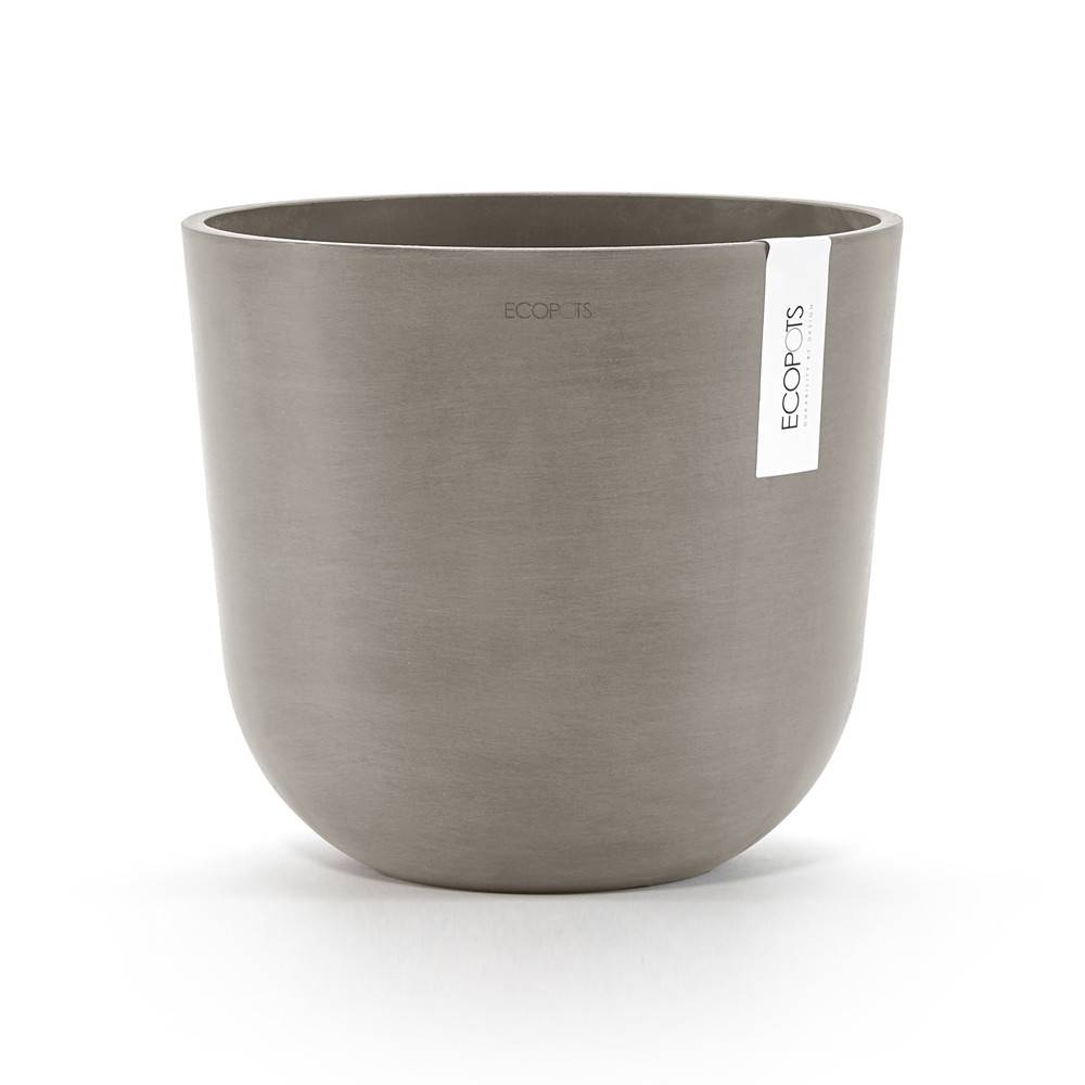 Ecopots - Pot Rond Oslo 25 Taupe - Ø 25 x H. 21,8 cm - 7,7 L ECOPOTS - Imagen 1