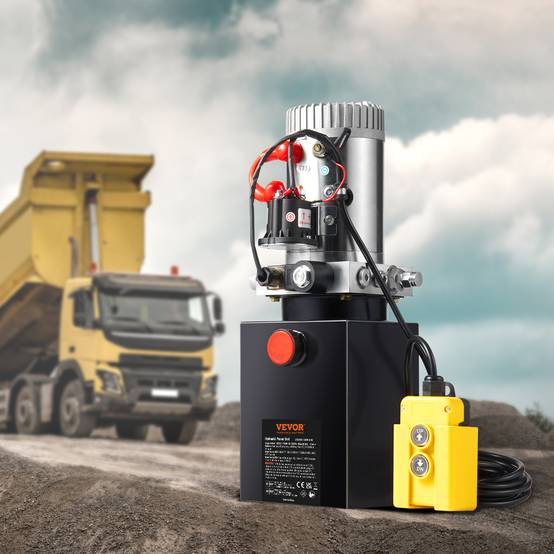 VEVOR Pompe hydraulique DC 12V 8L, débit 3.44 L/min, pression 22 MPa, pour camion benne, nacelle, remorque. - Image 8