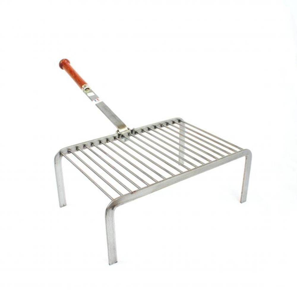 Grille barbecue cheminée sur pieds Forge de Rodez 18 barres acier - Imagen 1