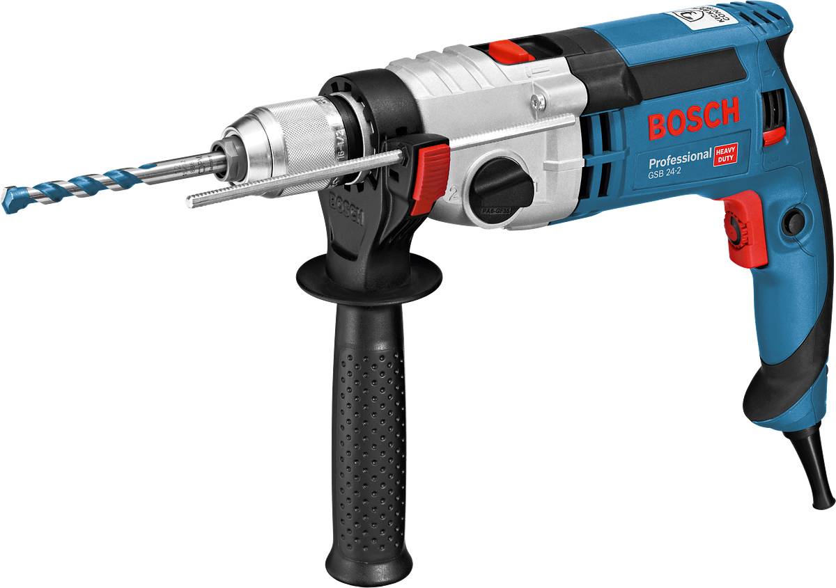 Bosch Professional - Perceuse à percussion 1100W GSB 24-2 en coffret L-CASE - BOSCH - 060119C801 - Imagen 2