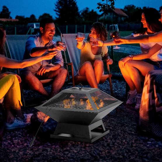 Brasero Exterieur BBQ Collection 75,5 Cm - Incinerateur De Jardin Sur Pied - Avec Écran Anti-Étincelles - Facil A Transporter Avec Poignées Brasero Extérieur Brasero Exterieur BBQ Collection 75,5 Cm - Incinerateur De Jardin Sur Pied - Avec Écran Anti-Étincelles - Facil A Transporter Avec Poignées Brasero Extérieur