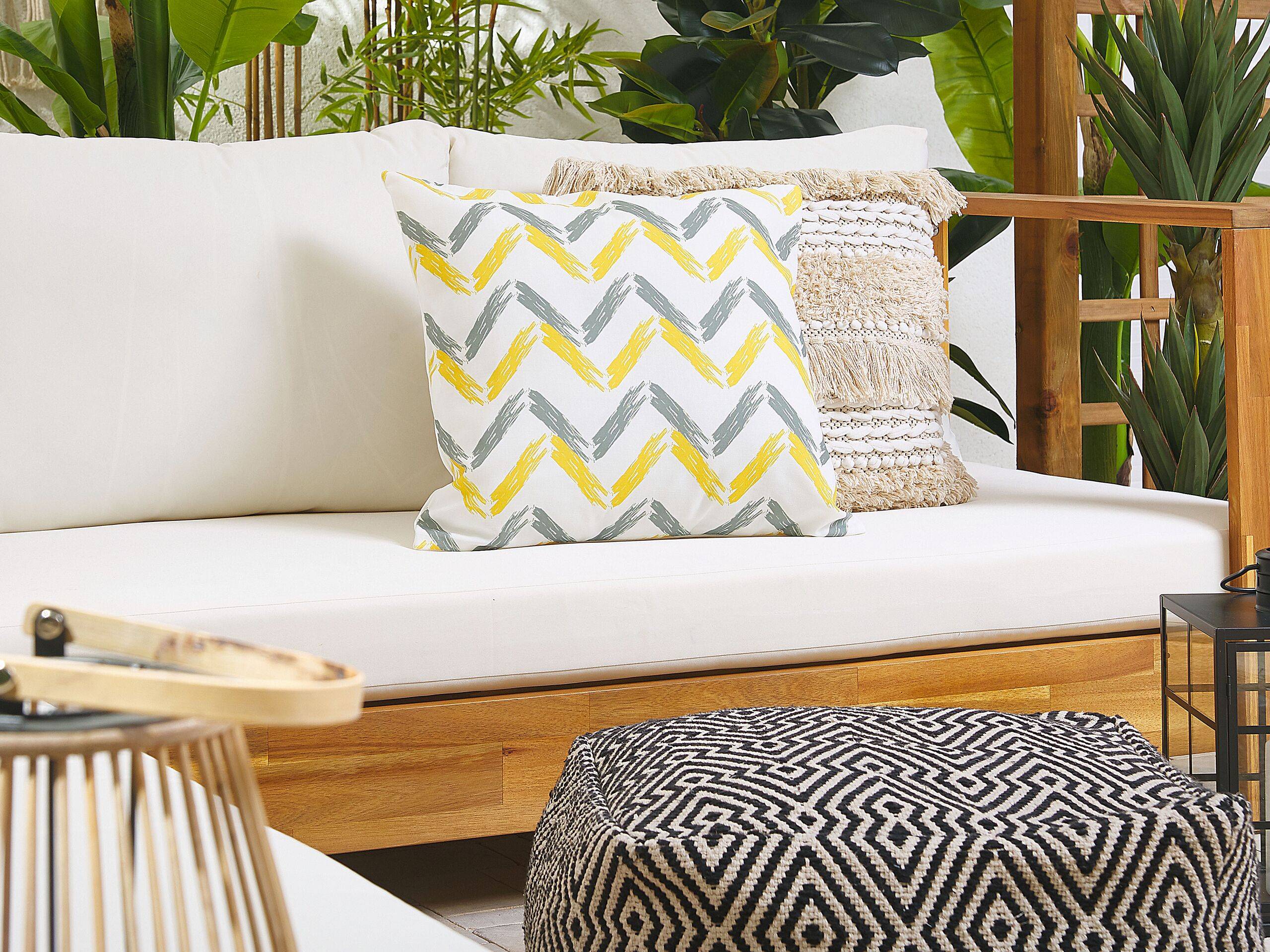 Beliani - Coussin d'extérieur Polyester Multicolore AFFILE - Beliani - Imagen 1