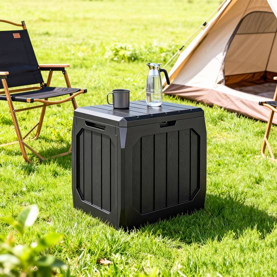 ComfortXL - Coffre de jardin PP 121 L noir 56 x 45 x 53 cm rangement étanche verrouillable - ComfortXL Outdoor Living - Image 10