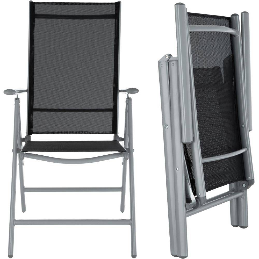 Helloshop26 - Salon de jardin aluminium 8 places gris clair - Imagen 5