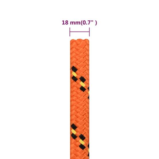 Corde de bateau Orange 18 mm 25 m Polypropylène Maison Chic - Image 6