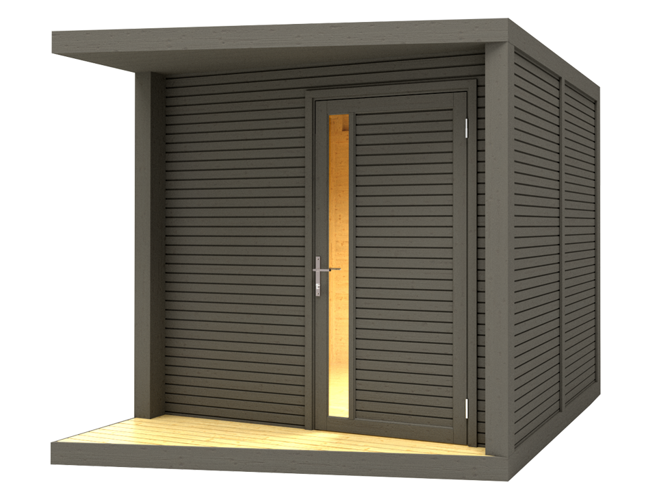 Direct Abris - Abri de Jardin NERIS - Surface : 6m2 - 237 x 297cm - Gris Anthracite - Cabane de Jardin - Plancher Rehaussé - Abri Amenageable - Imagen 3