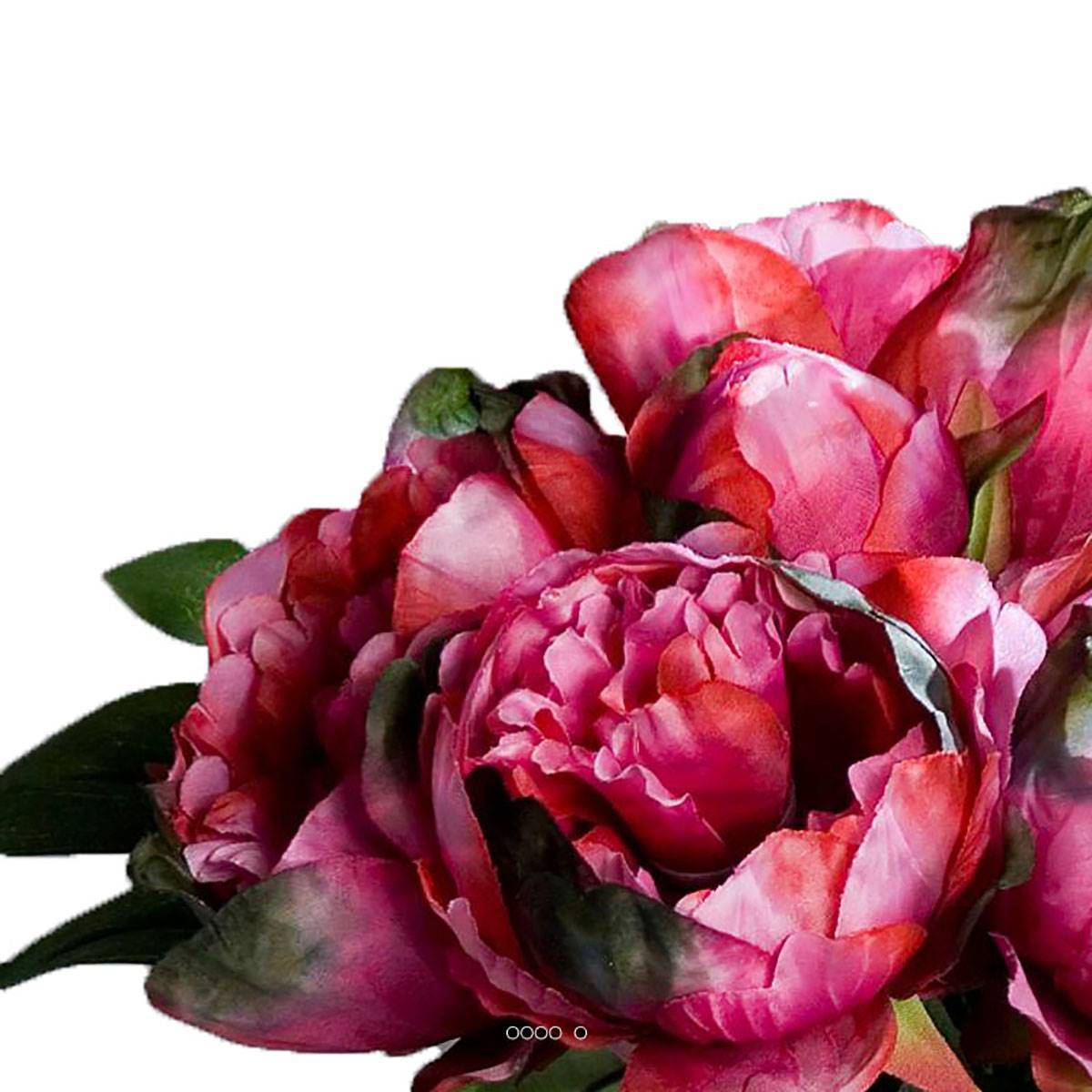 Artificielles - Bouquet de Pivoines artificielles 8 têtes Diametre 35 cm Rose fushia - couleur: Rose fushia 730 - Imagen 3