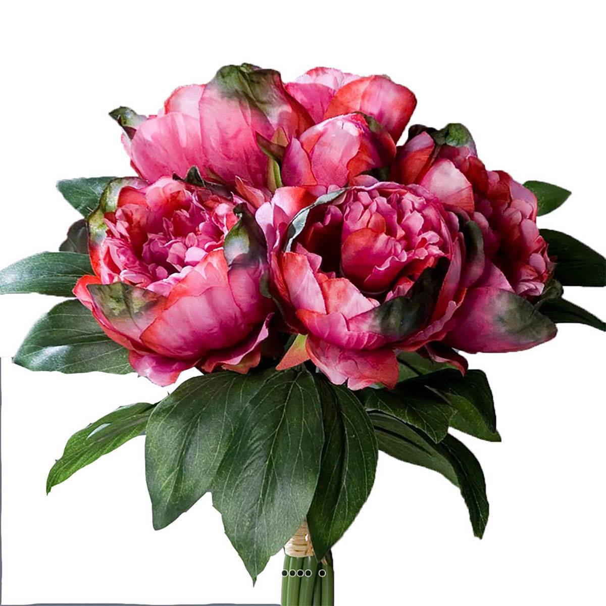 Artificielles - Bouquet de Pivoines artificielles 8 têtes Diametre 35 cm Rose fushia - couleur: Rose fushia 730 - Imagen 1