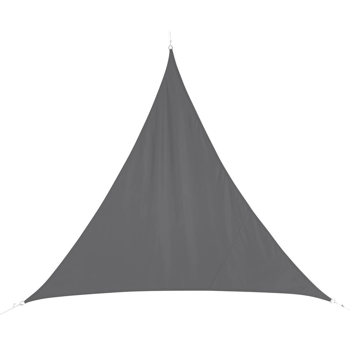 Hesperide - Voile d'ombrage triangulaire "Curacao" gris 4x4x4m en polyester - Hespéride - Imagen 2