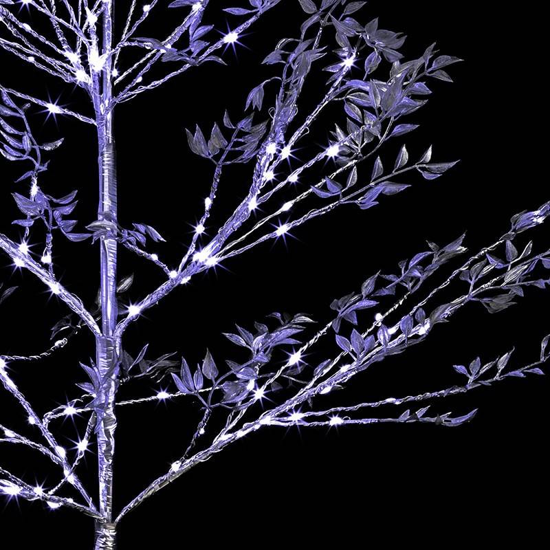 Fééric Lights & Christmas - Arbre de Noël silver lumineux sur pieds 160 leds - Imagen 2