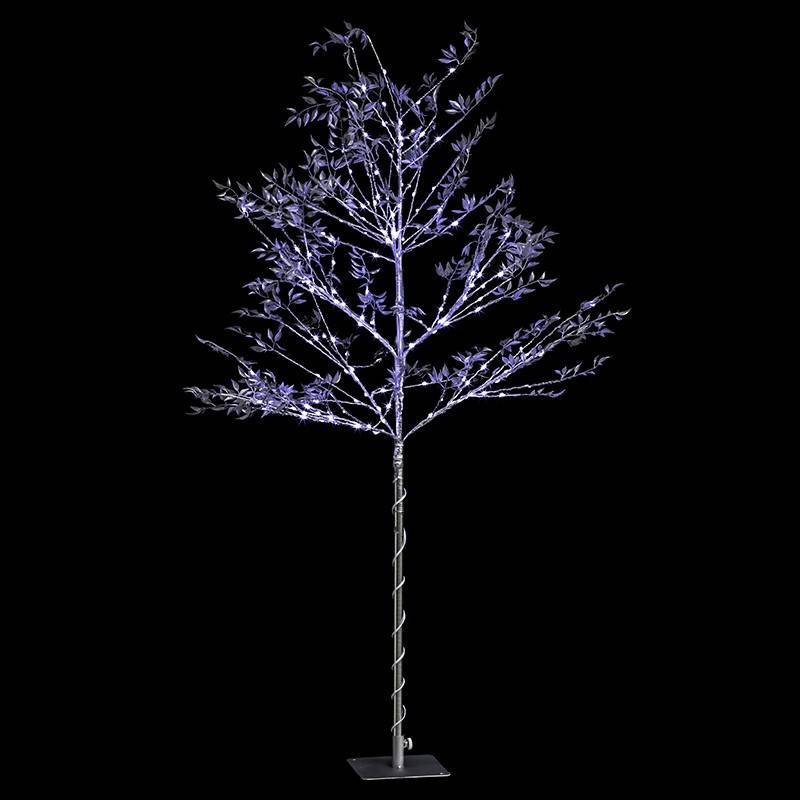 Fééric Lights & Christmas - Arbre de Noël silver lumineux sur pieds 160 leds - Imagen 1