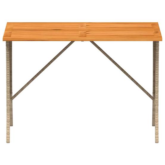 Ensemble à manger de jardin et coussins 3 pcs | Mobilier d'extérieur Beige poly rotin Maison Chic - Image 7