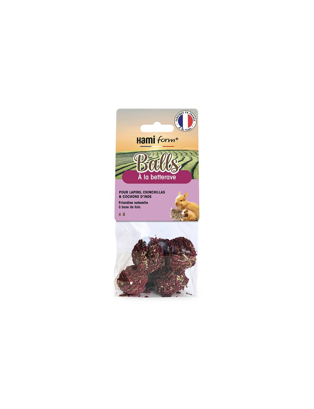 Hamiform - Bolitas de remolacha x6, premio natural - HAMIFORM