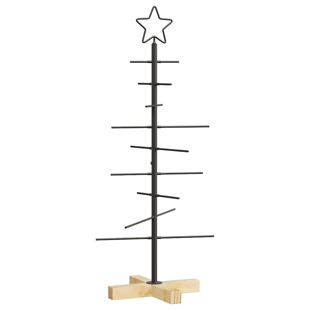 Sapin de Noël | Arbre de Noël en métal Noir 89 cm Acier peint par poudre Maison Chic - Image 1