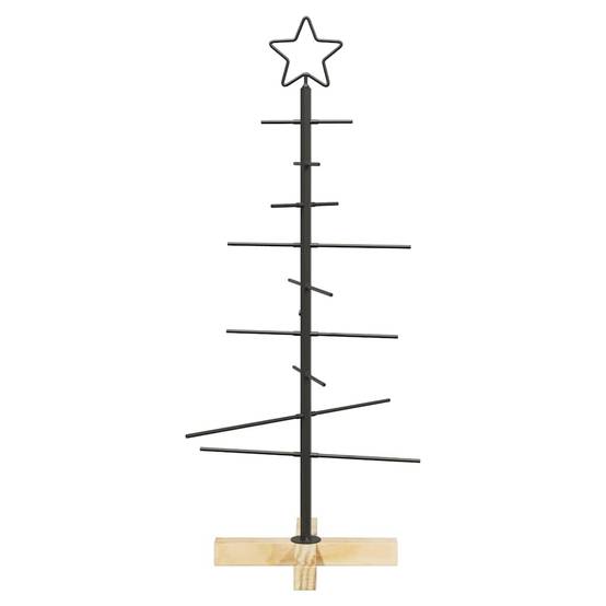 Sapin de Noël | Arbre de Noël en métal Noir 89 cm Acier peint par poudre Maison Chic - Image 5