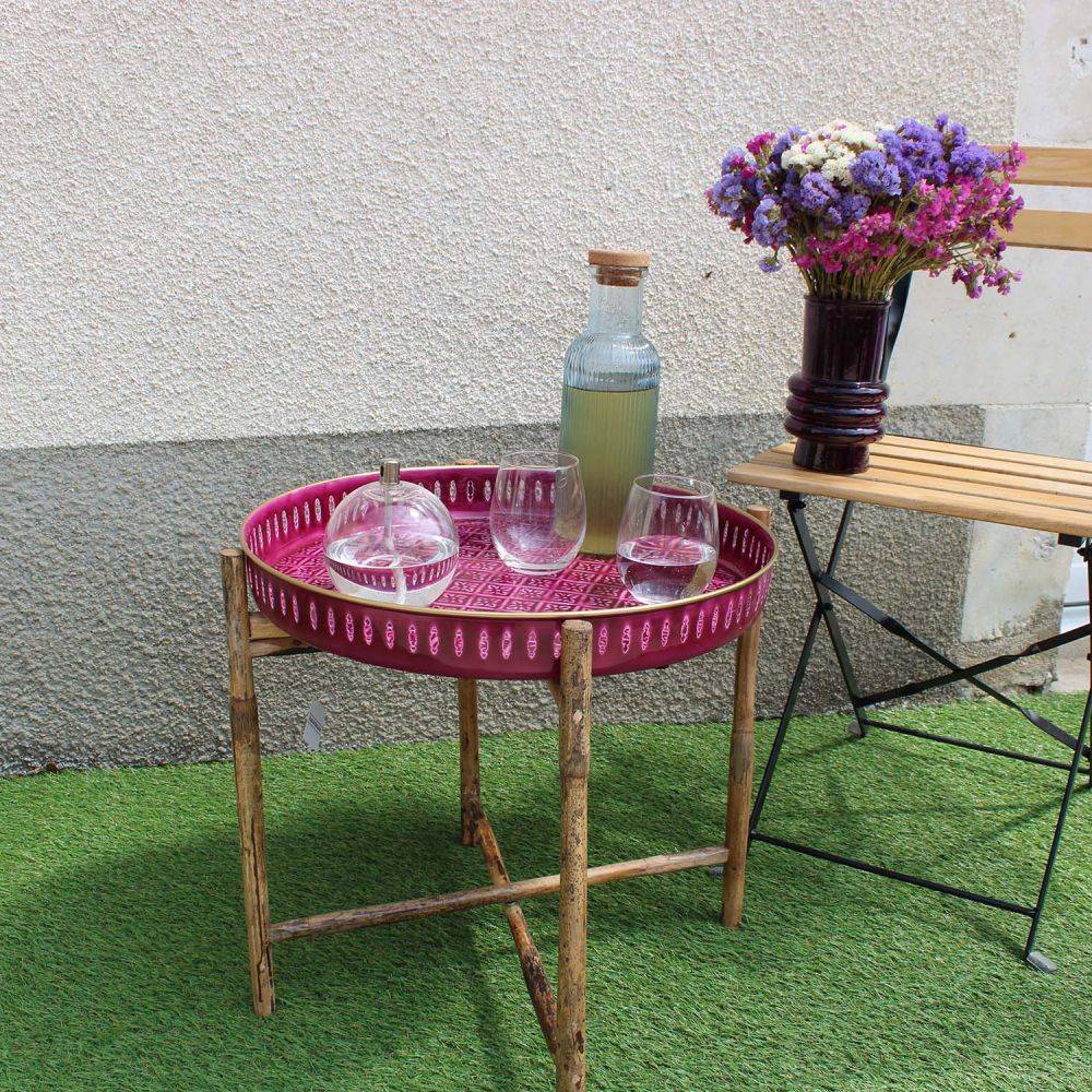 Bazardeluxe - Plateau en métal Jali 45 cm - Imagen 4