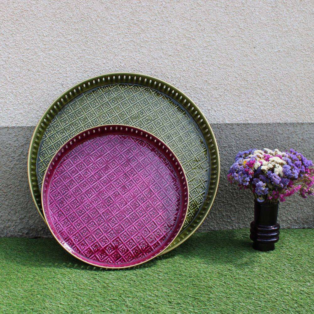 Bazardeluxe - Plateau en métal Jali 45 cm - Imagen 3
