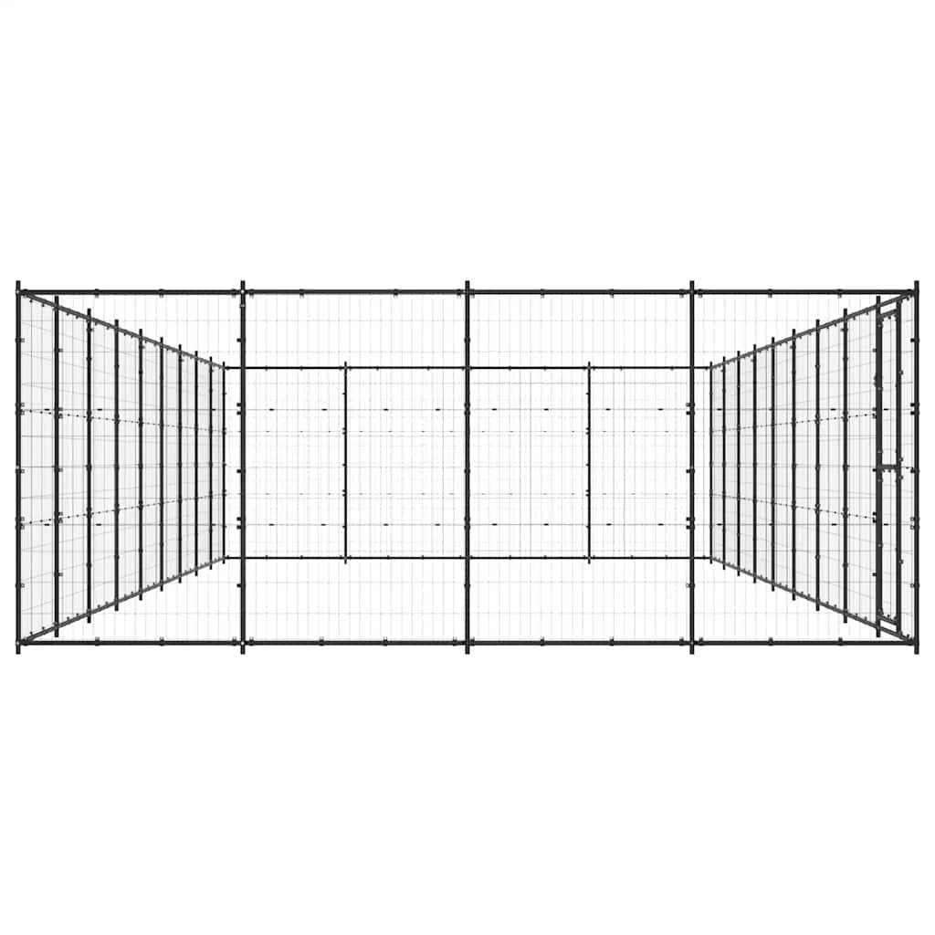 Vidaxl - Chenil d'extérieur pour chiens Acier 43,56 m² vidaXL 3082316 - Imagen 6