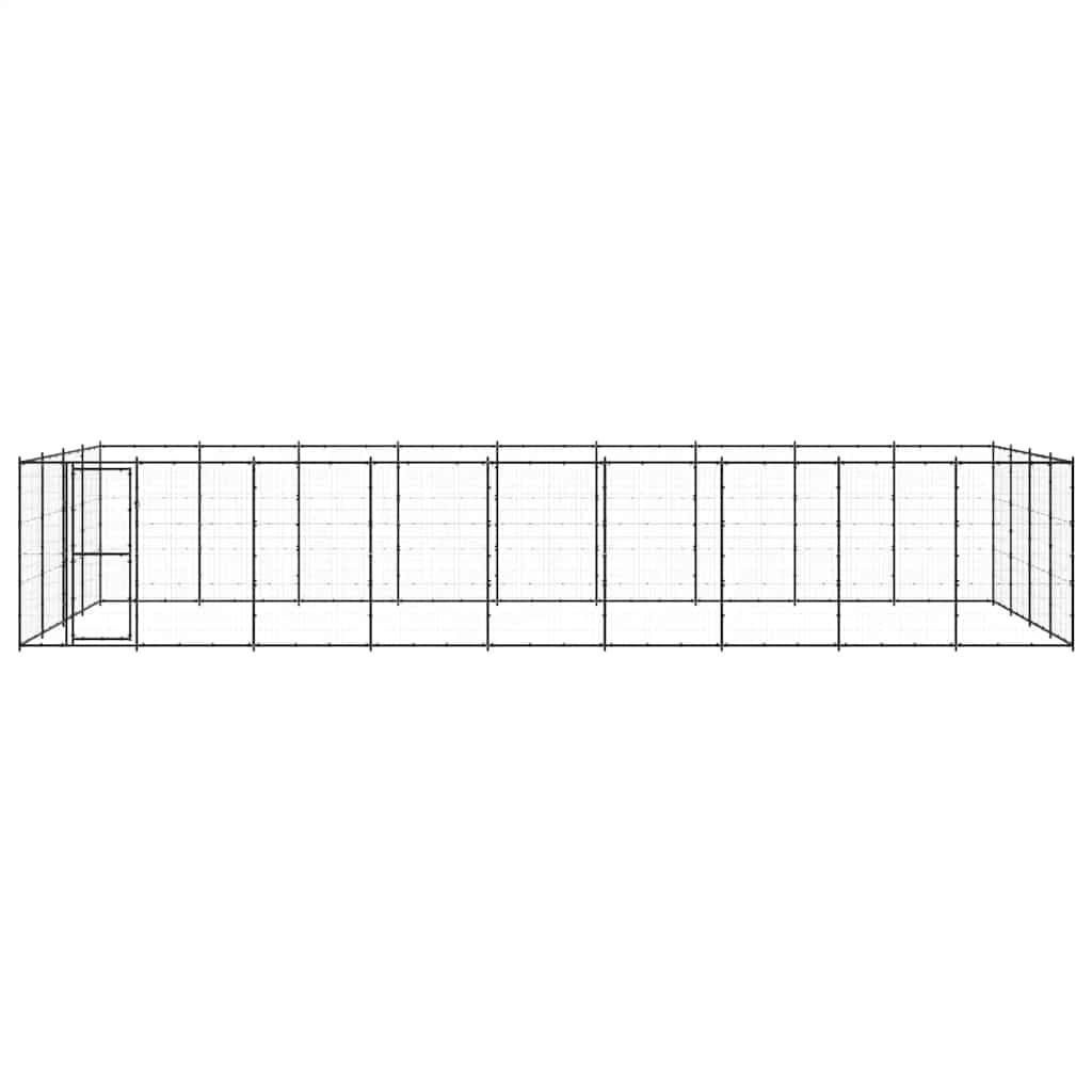 Vidaxl - Chenil d'extérieur pour chiens Acier 43,56 m² vidaXL 3082316 - Imagen 5