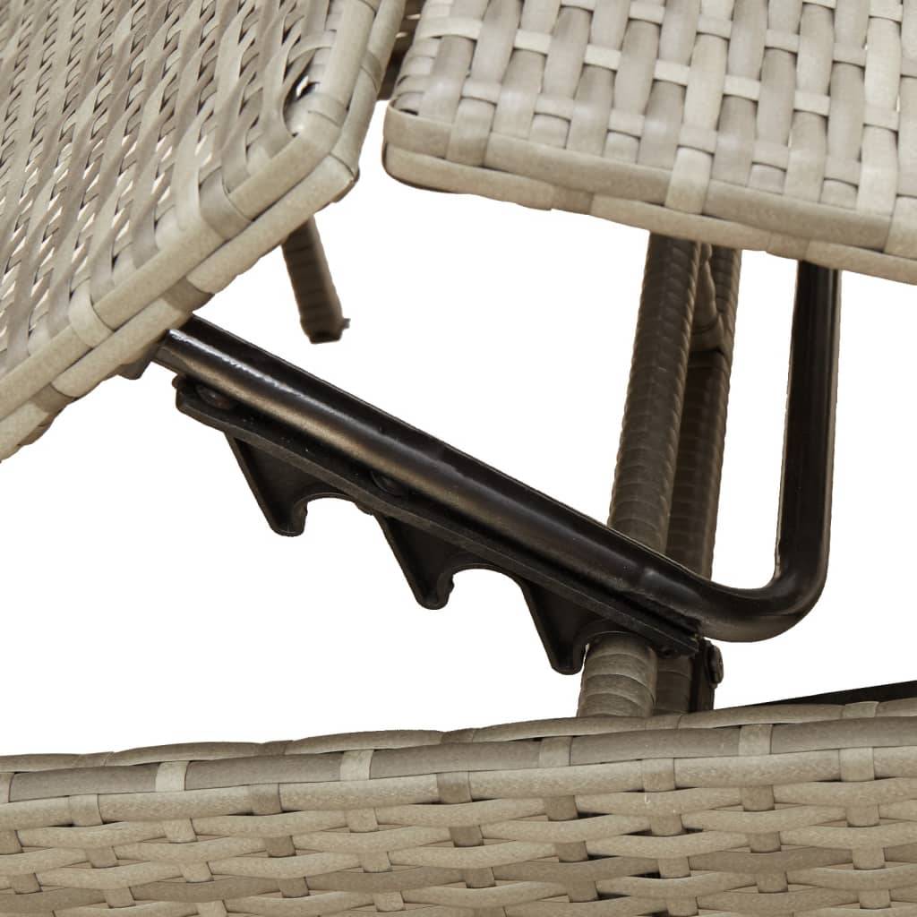 ComfortXL - Set 2 Transats Poly Rotin Coussins Bleu Marine Terrasse Gris – ComfortXL Outdoor Living - Image 8