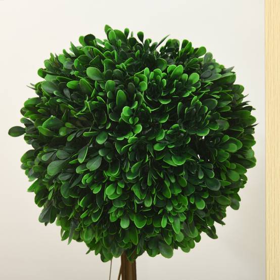 Lot 2 Buis Artificiels Boule Plastique Intérieur Extérieur 60cm Vert - ComfortXL Outdoor Living - Image 9
