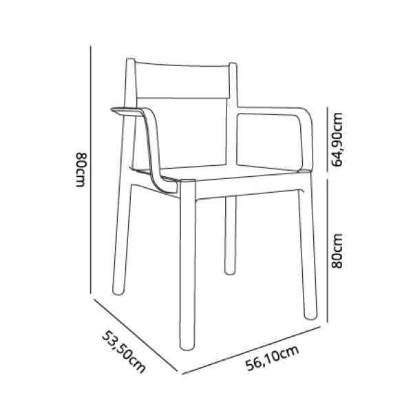 Garbar - Fauteuils Danna garbar plastique blanc (Lot de 6) - Image 2
