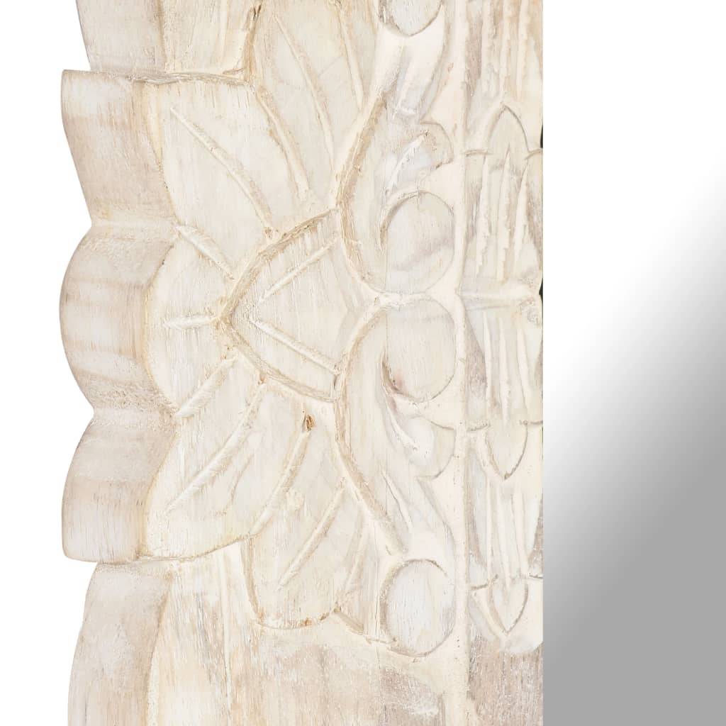 Maison Chic - Miroir - Miroir décoratif Blanc 110x50 cm Bois de manguier massif - Image 5