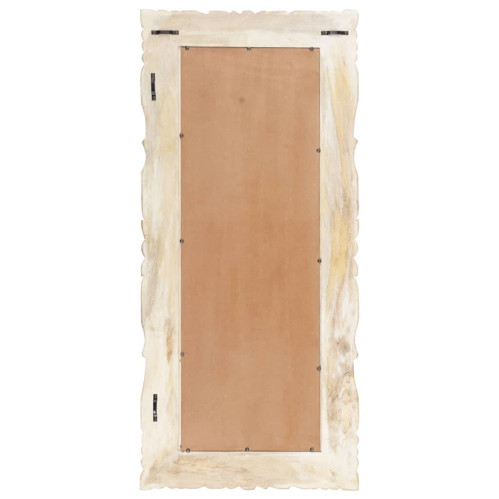 Maison Chic - Miroir - Miroir décoratif Blanc 110x50 cm Bois de manguier massif - Image 3