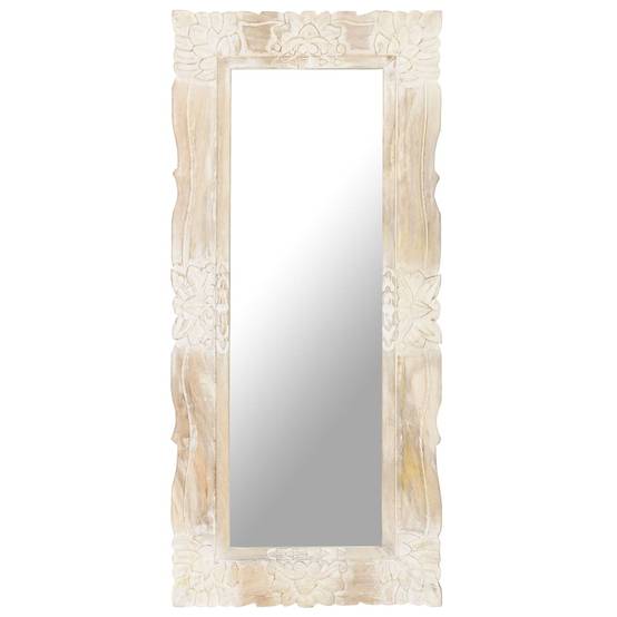 Maison Chic - Miroir - Miroir décoratif Blanc 110x50 cm Bois de manguier massif - Image 2