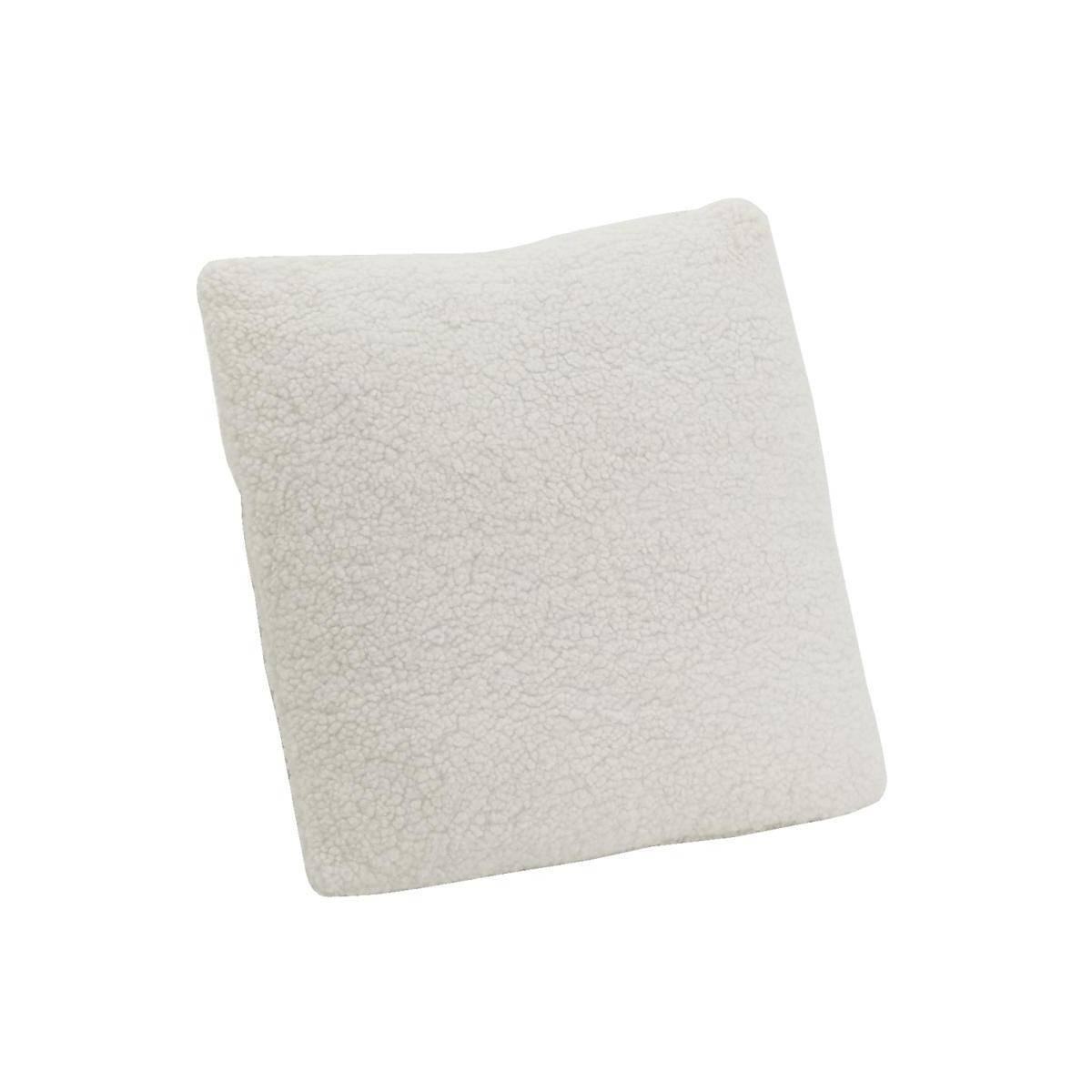 Aubry Gaspard - Coussin en coton bouclettes blanc 45 x 45 Carré - Imagen 1
