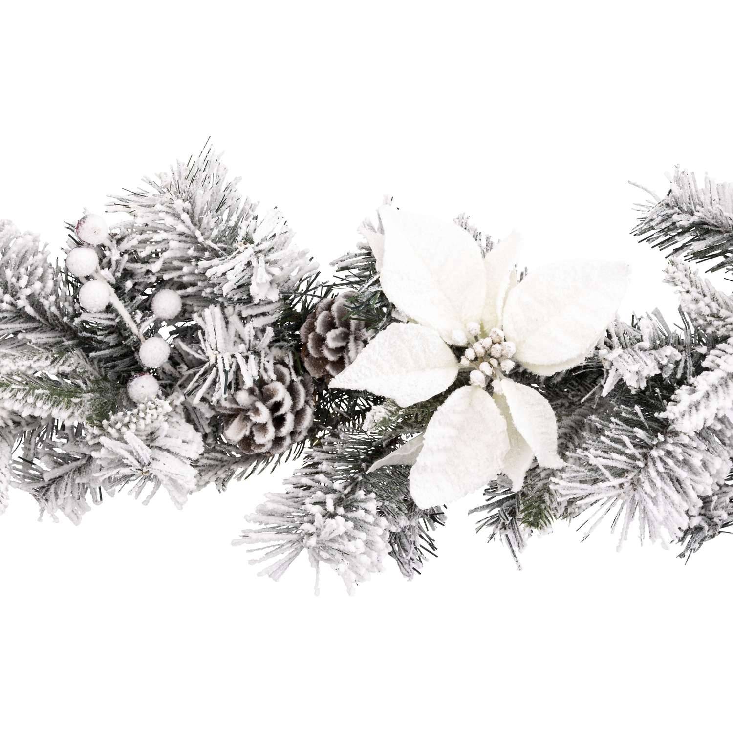 Atmosphera - Guirlande de Noël Eclat hivernal L. 2 M - Blanc - Atmosphera - Imagen 3