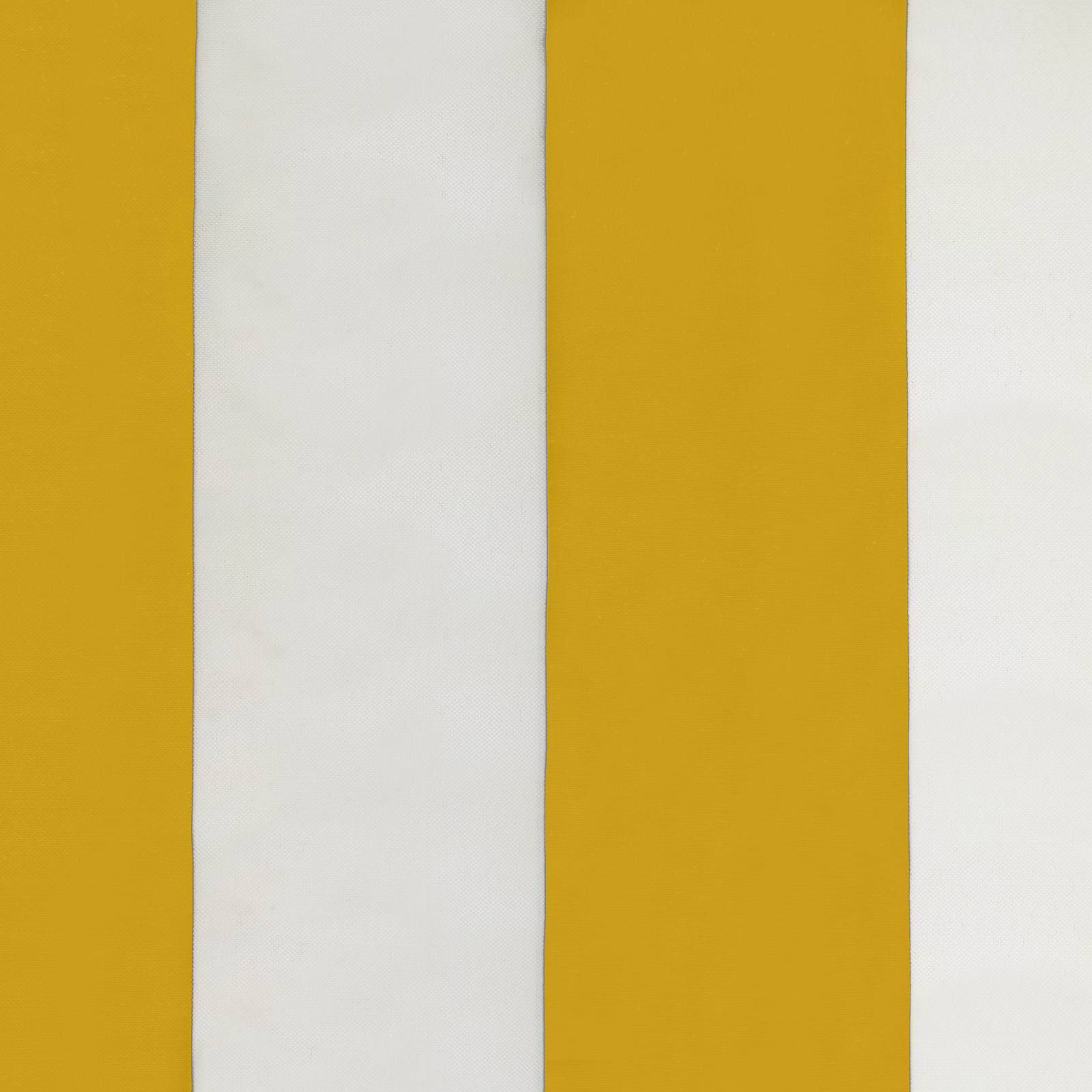 Parasol polyester jaune et blanc 290 x 190 x 223 cm - PANGIVO - Image 6