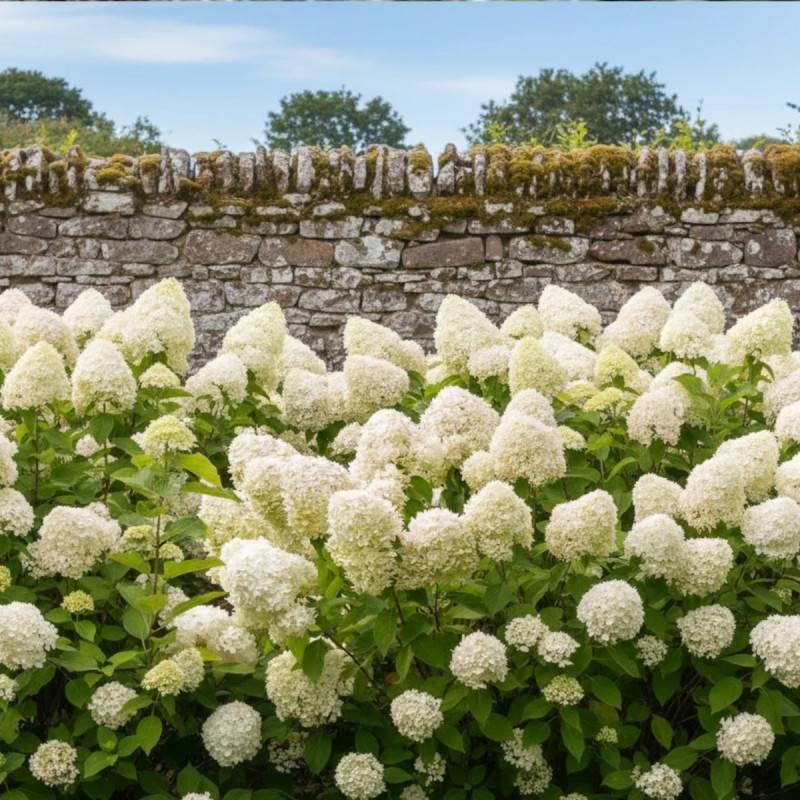 Hortensia paniculata Grandiflora, Hydrangea paniculata à fleurs Blanche - feuillage Caduc - Pot de 7,5L - 60/80 cm-  hauteur à maturité De 1,00 m à 1, - Imagen 6