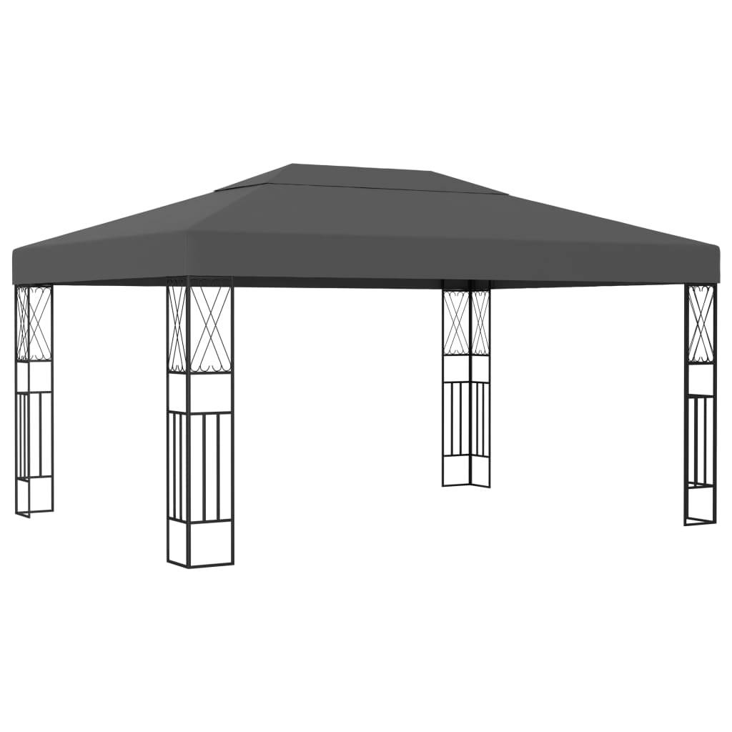 Tonnelle - Tente de réception - Barnum 3x4 m Anthracite Tissu - MEUBLE PRO - Image 2