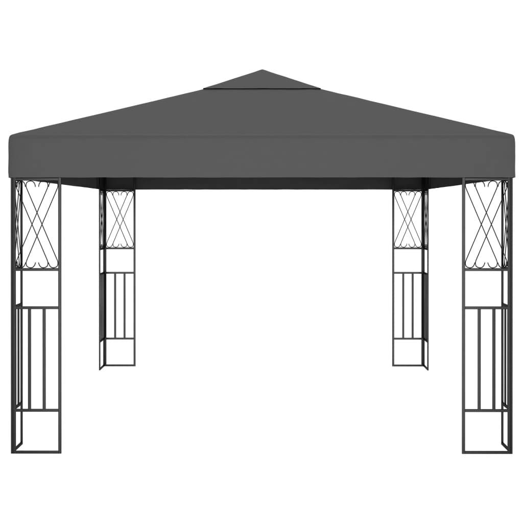 Tonnelle - Tente de réception - Barnum 3x4 m Anthracite Tissu - MEUBLE PRO - Image 3