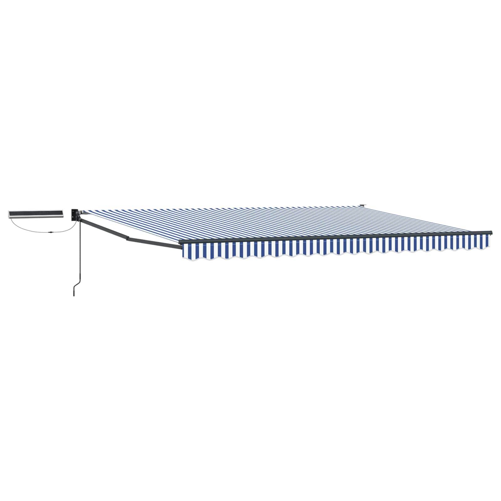 PANGIVO - Store rétractable électrique Polyester Bleu et Blanc 4 × 3 cm - PANGIVO - Image 1