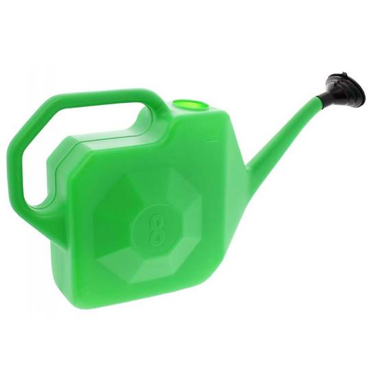 Arrosoir en plastique vert 8 litres - Image 1